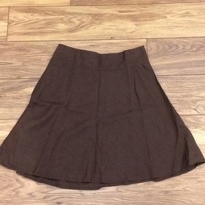 Merona Brown Linen Skirt, size 10